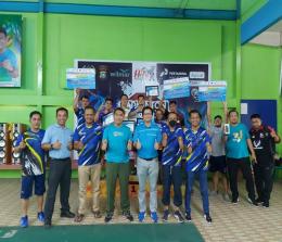 PWI Kota Dumai gelar Turnamen Badminton bertajuk Laskar Pena Cup 2022 Sempena Hari Pers Nasional. 
